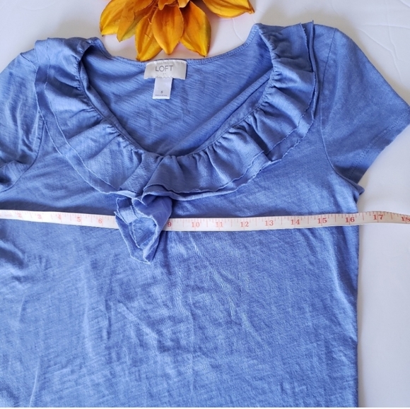 LOFT BLUE TOP 💙 - Picture 8 of 8